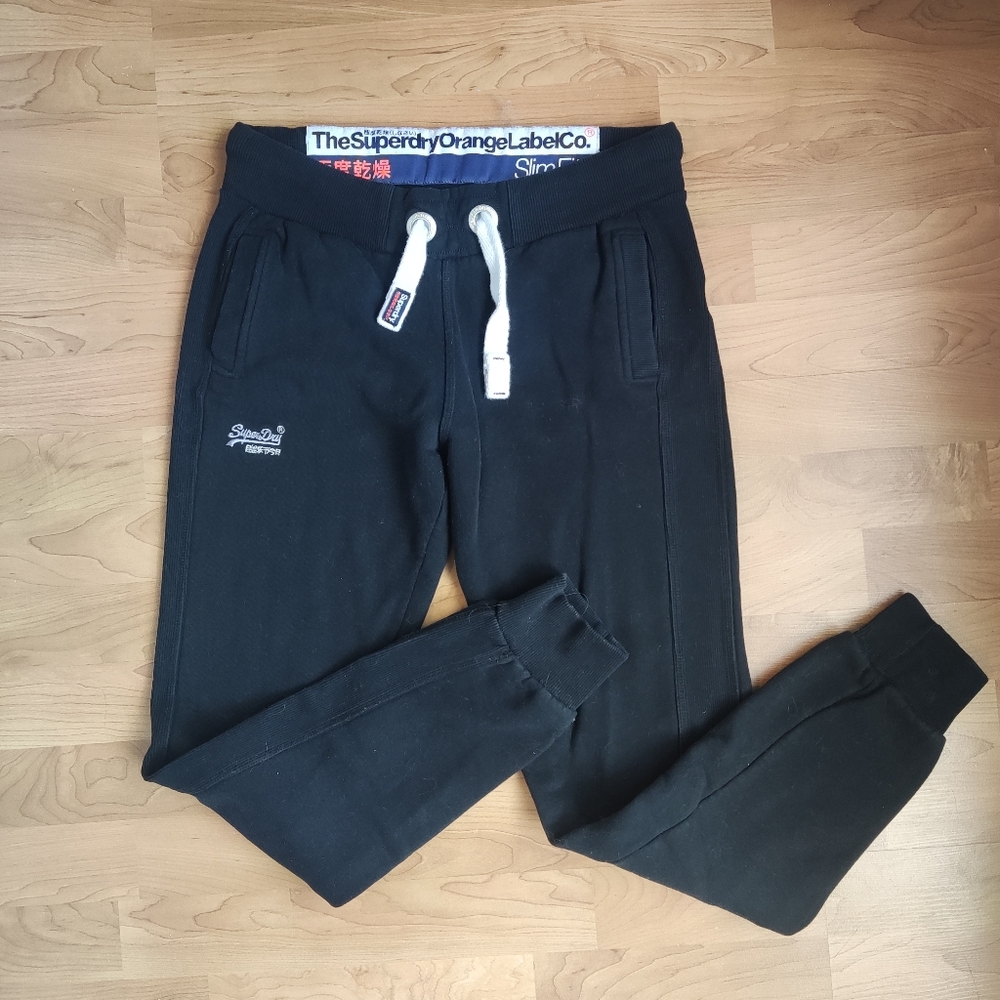 Superdry Black Slim Fit Joggers